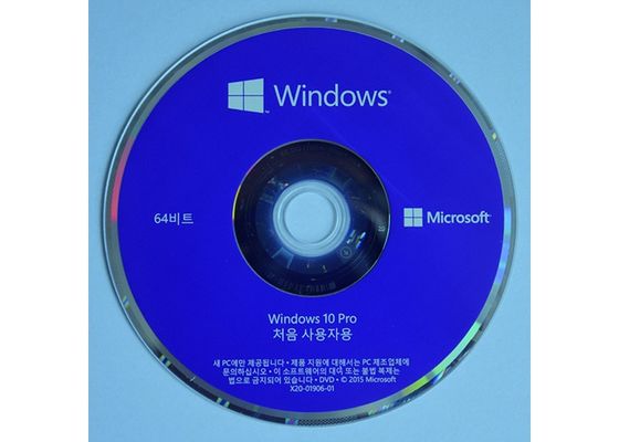 China Lengua multi de la versión de la etiqueta engomada del OEM DVD lleno de Microsoft Windows 10 del favorable proveedor