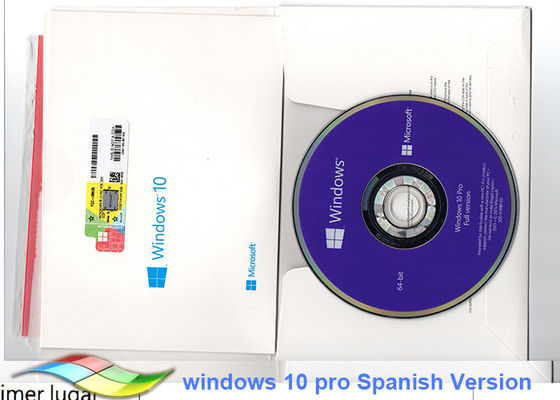 China Favorable versión del español de los sistemas del pedazo de la etiqueta engomada 64 del OEM de Microsoft Windows 10 proveedor