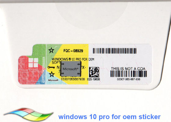 China Etiqueta engomada dominante de Windows 10 del profesional 64 del pedazo del producto auténtico de los sistemas Windows 10 proveedor