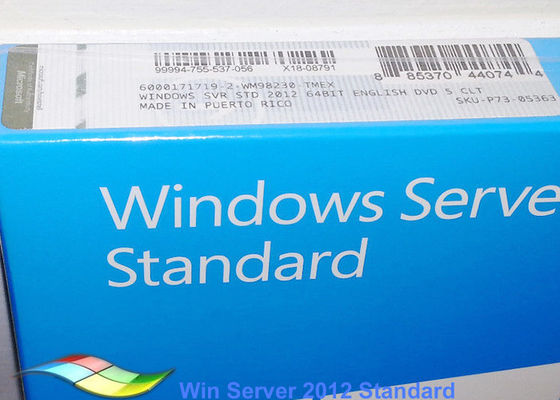 China DVD adaptable estándar lleno de los sistemas de Windows Server 2012 FPP FQC 64bit de la versión proveedor