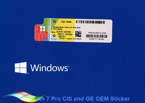 China Pedazo dominante del profesional 64 de Windows 7 del producto para la llave del producto del Tablet PC/de ordenador proveedor