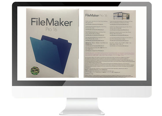 China La versión completa Filemaker favorable para el mac/la caja al por menor V16 del triunfo en línea activa proveedor