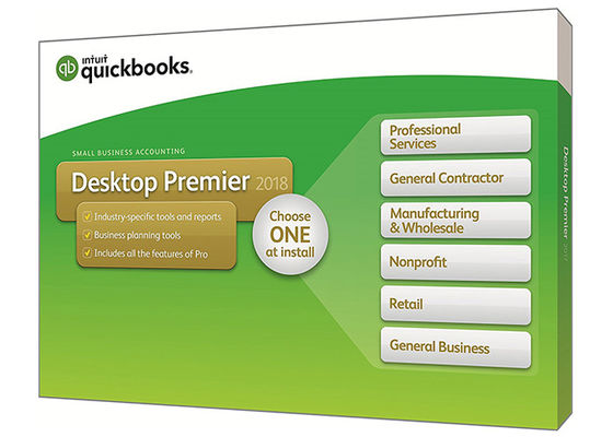 China Primero ministro de escritorio original de Quickbooks Intuit 2017 con los programas informáticos de contabilidad de Quickbooks de la edición de la industria proveedor