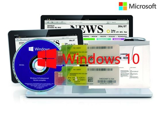 China Activación en línea Windows 10 de la favorable etiqueta engomada auténtica del COA del OS opcional 64bit/32bit el 100% de la lengua proveedor