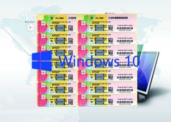 China Etiqueta engomada dominante del favorable del producto del triunfo 10 de Microsoft del código dominante producto de Windows 10 global proveedor