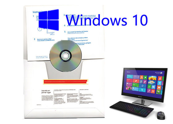 China Profesional dominante del favorable del OEM de Windows 10 de los programas informáticos pedazo de la etiqueta engomada 64 con español de la versión del OEM proveedor