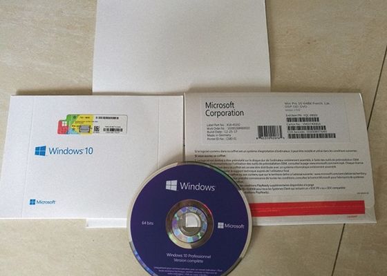 China Software 64BIT de la etiqueta engomada del OEM de Windows 10 franceses de la versión favorable para la llave de la original de la PC proveedor