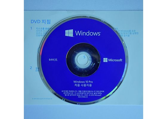 China 64Bit en línea activan la favorable etiqueta engomada del OEM de Windows 10/el DVD del profesional de Windows 10 proveedor