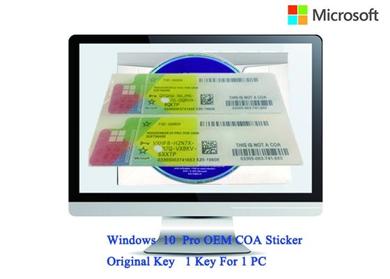 China Software completo dominante de la versión del COA X20 de los sistemas operativos 32bit/64bit del producto auténtico de Windows 10 proveedor