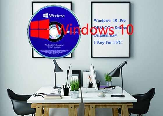 China Activación dominante del DVD + del OEM de la etiqueta engomada 64bit del software de la llave del producto del triunfo 10 de Microsoft favorable en línea, favorable DVD de Microsoft Windows 10 proveedor