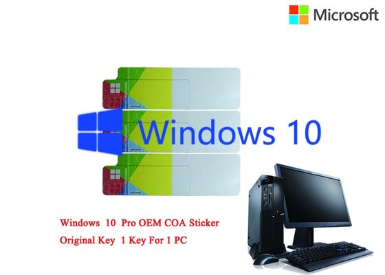 China Licencia de la etiqueta engomada del COA de Windows 10 coreanos de la lengua la favorable en línea activa FQC adaptable auténtico proveedor