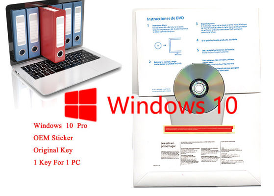 China 32/64 programas informáticos profesional de la favorable etiqueta engomada del OEM de Windows 10 del pedazo con llave del producto proveedor